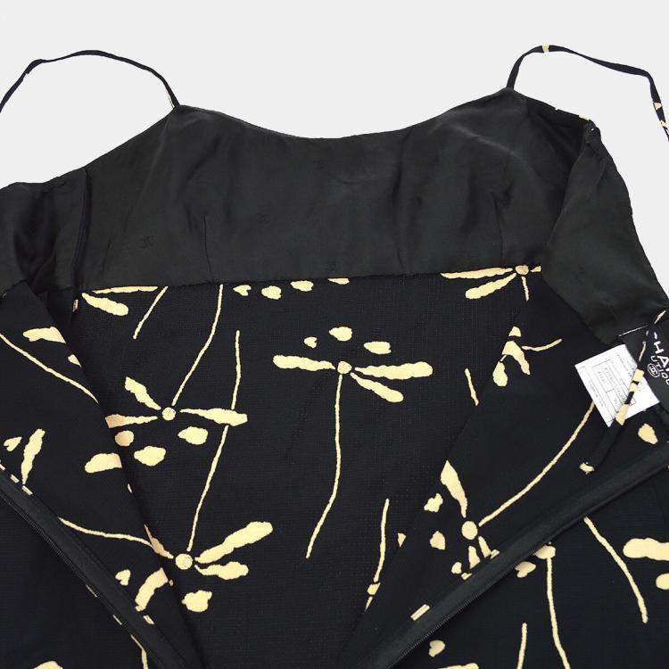 Pre Owned Chanel 98P Cc Sleeveless Dress Skirt Black  F 36