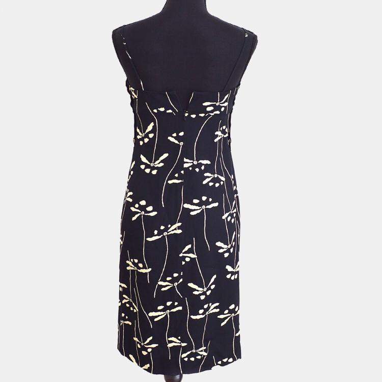 Pre Owned Chanel 98P Cc Sleeveless Dress Skirt Black  F 36