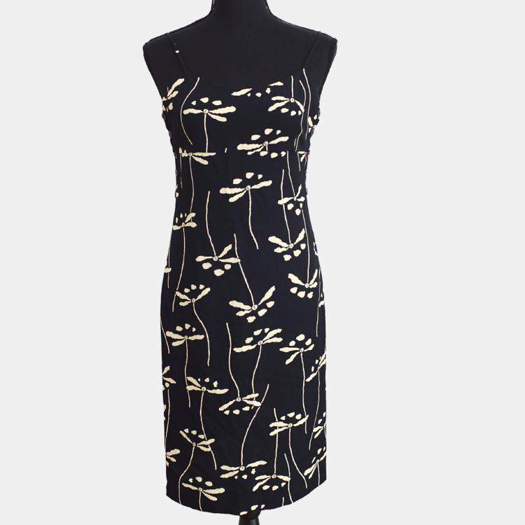 Pre Owned Chanel 98P Cc Sleeveless Dress Skirt Black  F 36