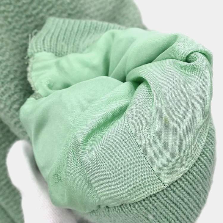 Pre Owned Chanel Setup Suit Jacket Skirt Light Green 94A Size  L