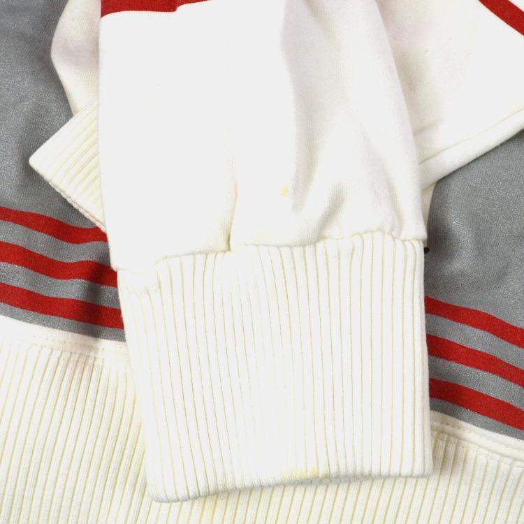 مملوكة مسبقًا Chanel 01A Mademoiselle Long Sleeve Sweatshirt White Red Cotton S