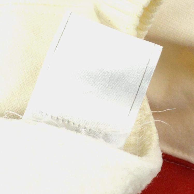 مملوكة مسبقًا Chanel 01A Mademoiselle Long Sleeve Sweatshirt White Red Cotton S