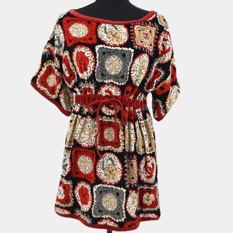 Pre Owned Chanel Sport Line Short Sleeve Top Red S