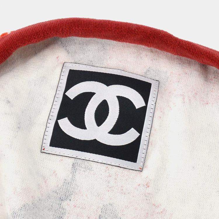 Pre Owned Chanel Sport Line Short Sleeve Top Red S