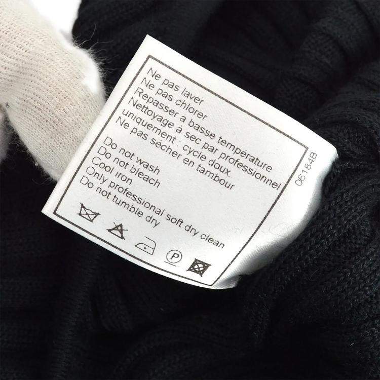 مملوكة مسبقًا Chanel Cashmere Sweater Black M