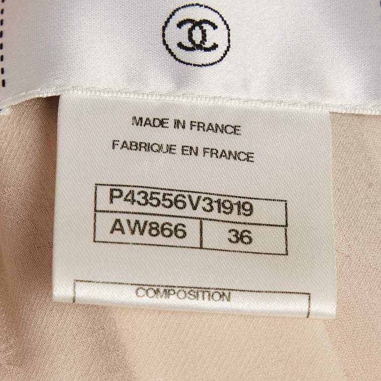 Pre Owned Chanel Pink Lurex Zip-Up Jackets S