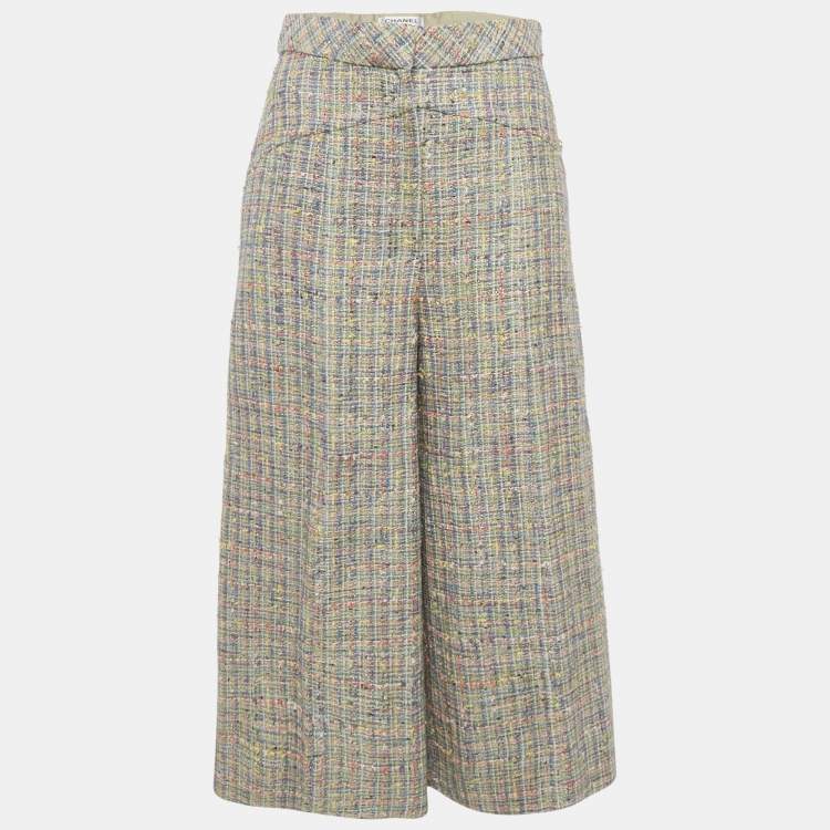 Pre Owned Chanel Multicolor Tweed Culottes M