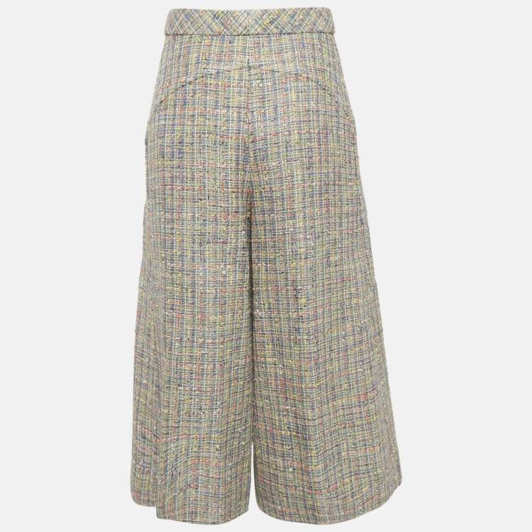 Pre Owned Chanel Multicolor Tweed Culottes M