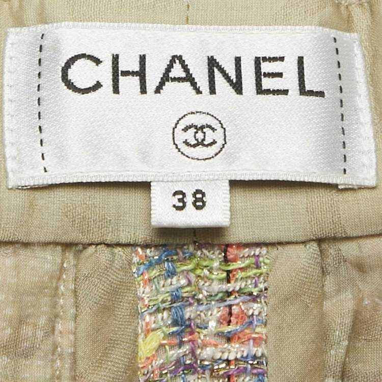 Pre Owned Chanel Multicolor Tweed Culottes M