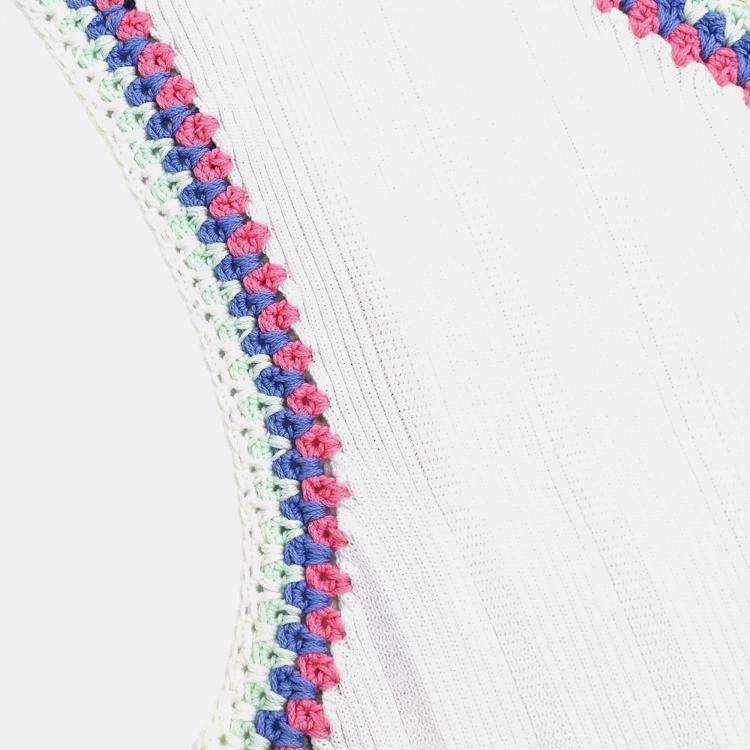 Pre Owned Chanel Sleeveless Top White 07P M