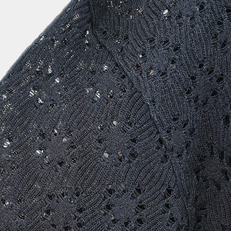 Pre Owned Chanel Silk Cardigan Black S