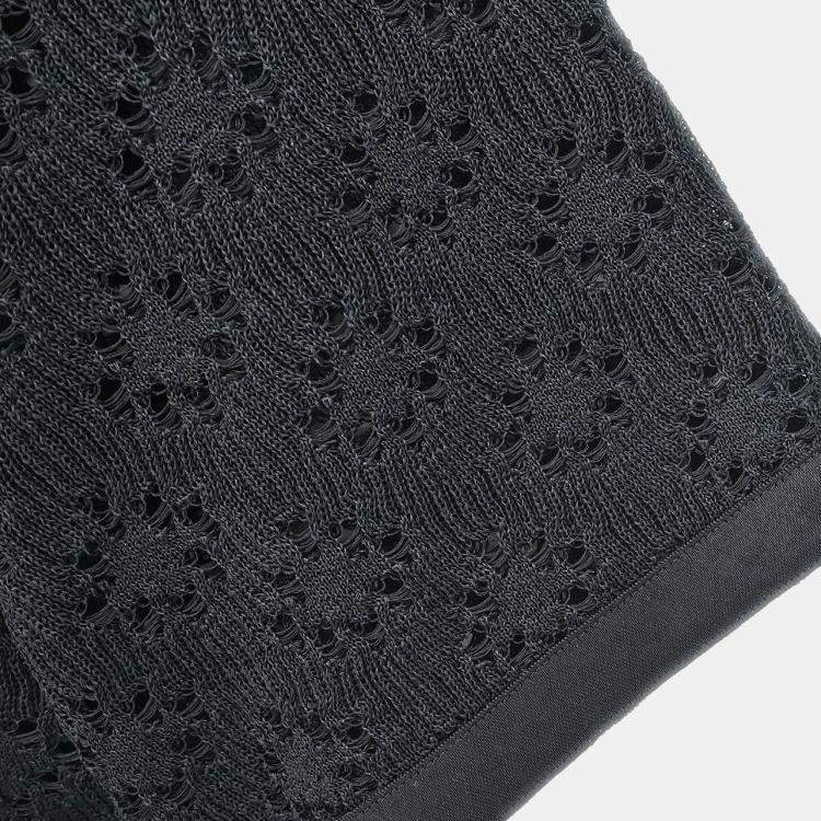 Pre Owned Chanel Silk Cardigan Black S