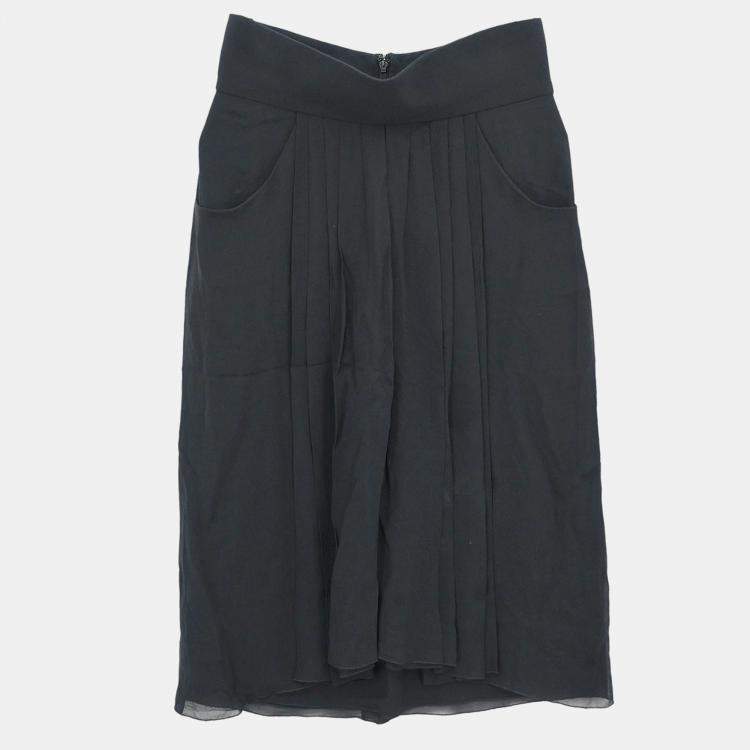 Pre Owned Chanel Setup Suit Jacket Skirt Pink Black S