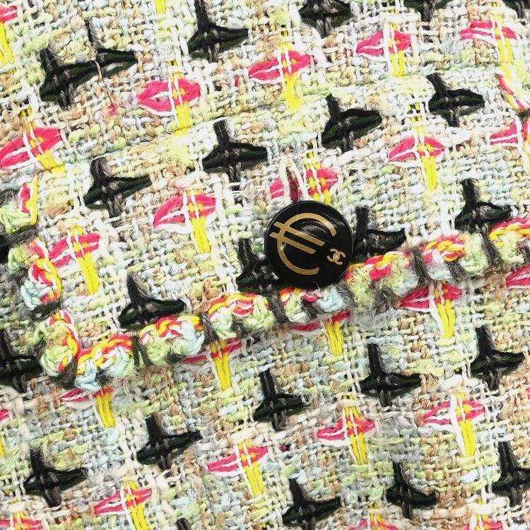 Pre Owned Chanel Zip Up Jacket Light Green 02P L