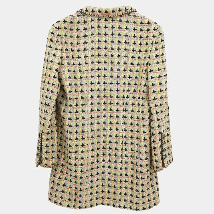 Pre Owned Chanel Zip Up Jacket Light Green 02P L