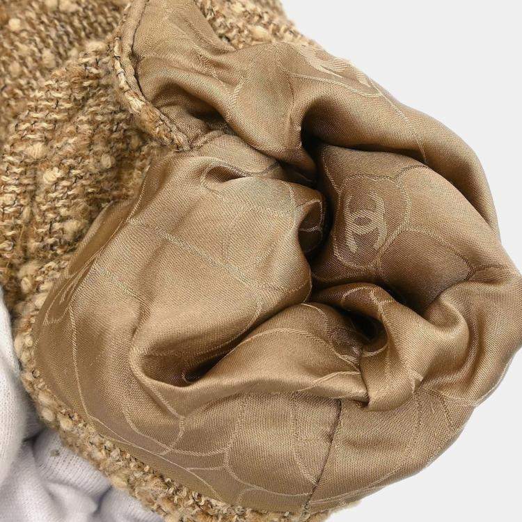 Pre Owned Chanel Single Breasted Coat Beige 01A M