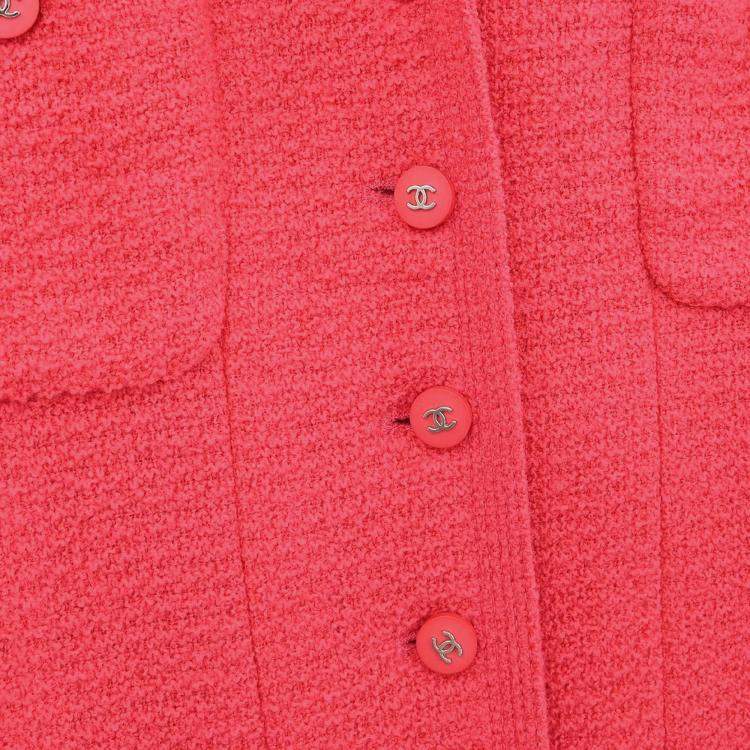 Pre Owned Chanel Jacket Coat Pink L