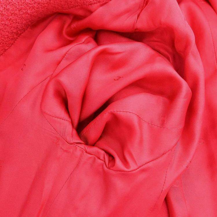 Pre Owned Chanel Jacket Coat Pink L