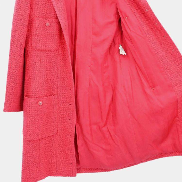 Pre Owned Chanel Jacket Coat Pink L