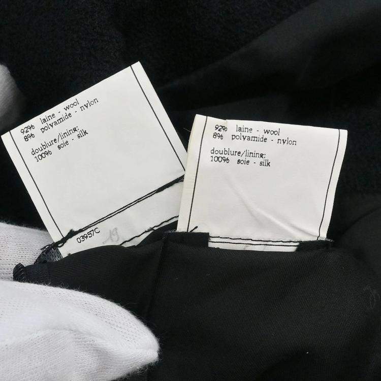 Pre Owned Chanel Setup Suit Jacket Skirt Black M