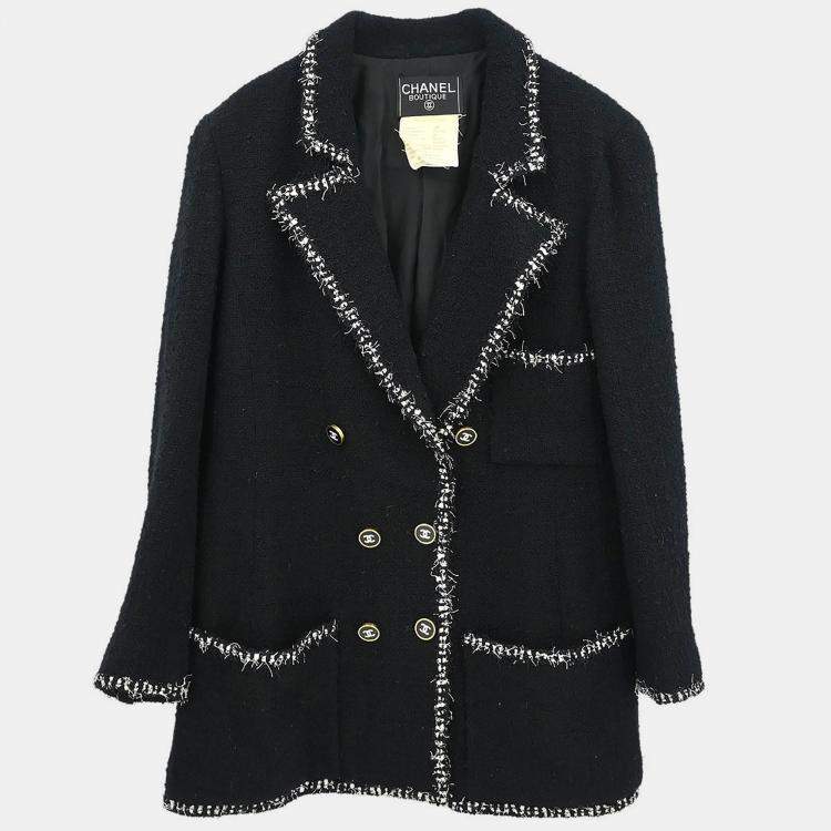 مملوكة مسبقًا Chanel Wool Jacket Black 94A Size L