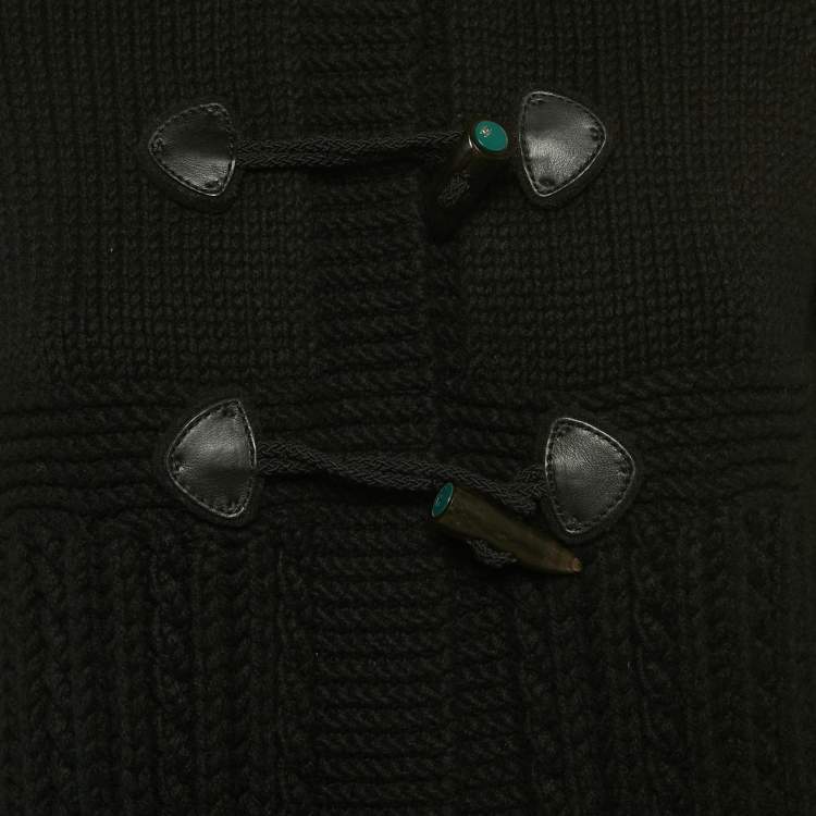 Pre Owned Chanel Black Cashmere Toggle Cardigan S 