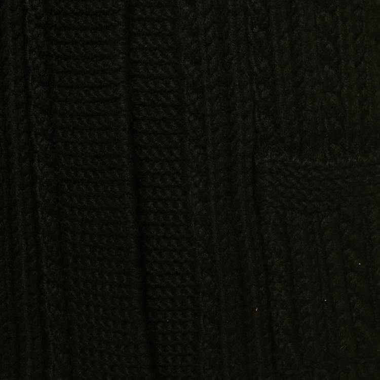 Pre Owned Chanel Black Cashmere Toggle Cardigan S 