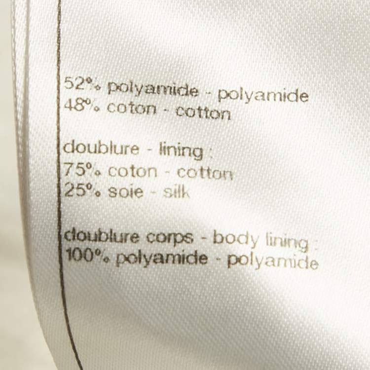 Pre Owned Chanel White Tweed Backless Jumpsuit S