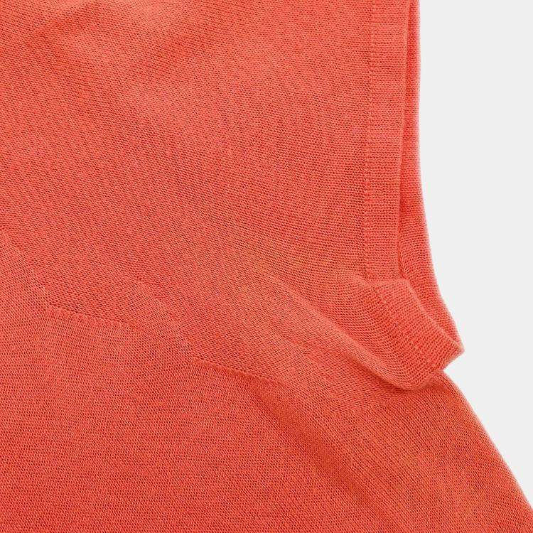 Pre Owned Chanel T-shirt Top Salmon Pink M