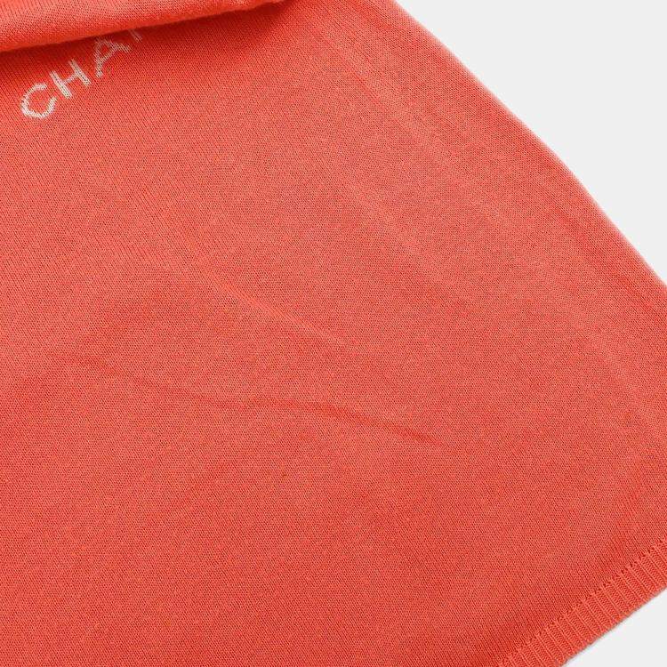 Pre Owned Chanel T-shirt Top Salmon Pink M