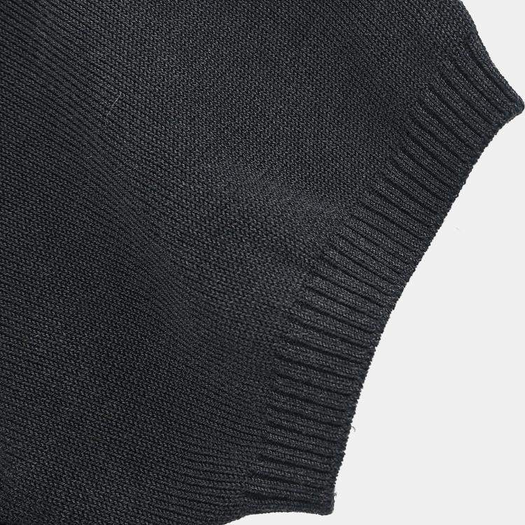 Pre Owned Chanel Cotton, Nylon, Rayon Black T-shirt Top Black S