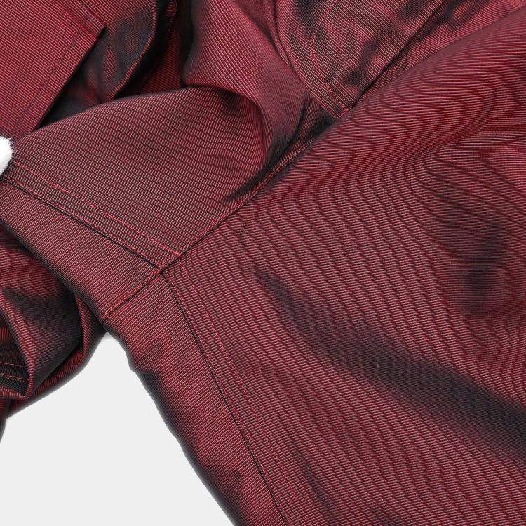 Pre Owned Chanel Silk Long Pants Red S