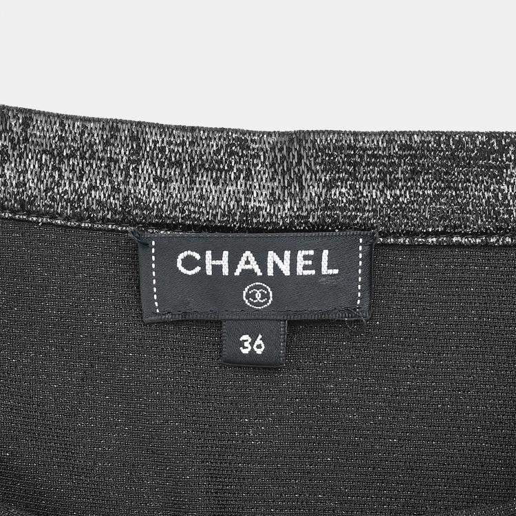 Pre Owned Chanel Camisole Top Black XS