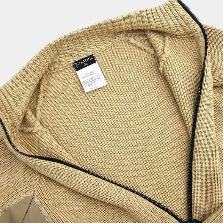 Pre Owned Chanel Sport Line Top Beige 02A Size M
