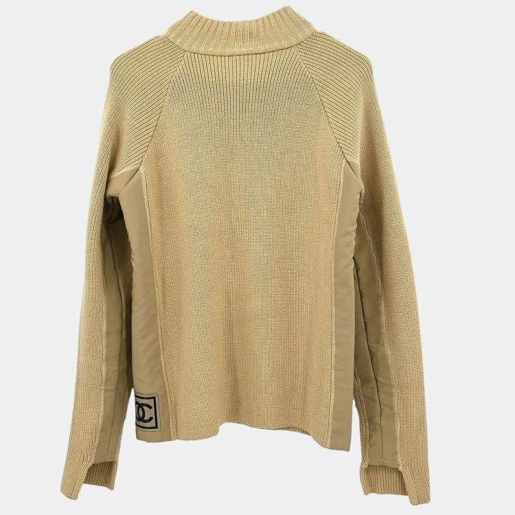 Pre Owned Chanel Sport Line Top Beige 02A Size M