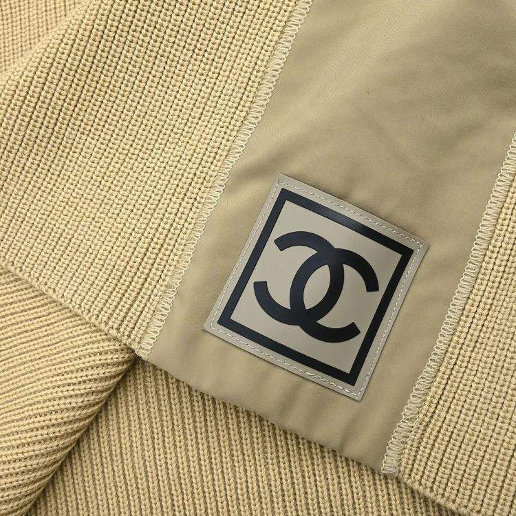 Pre Owned Chanel Sport Line Top Beige 02A Size M