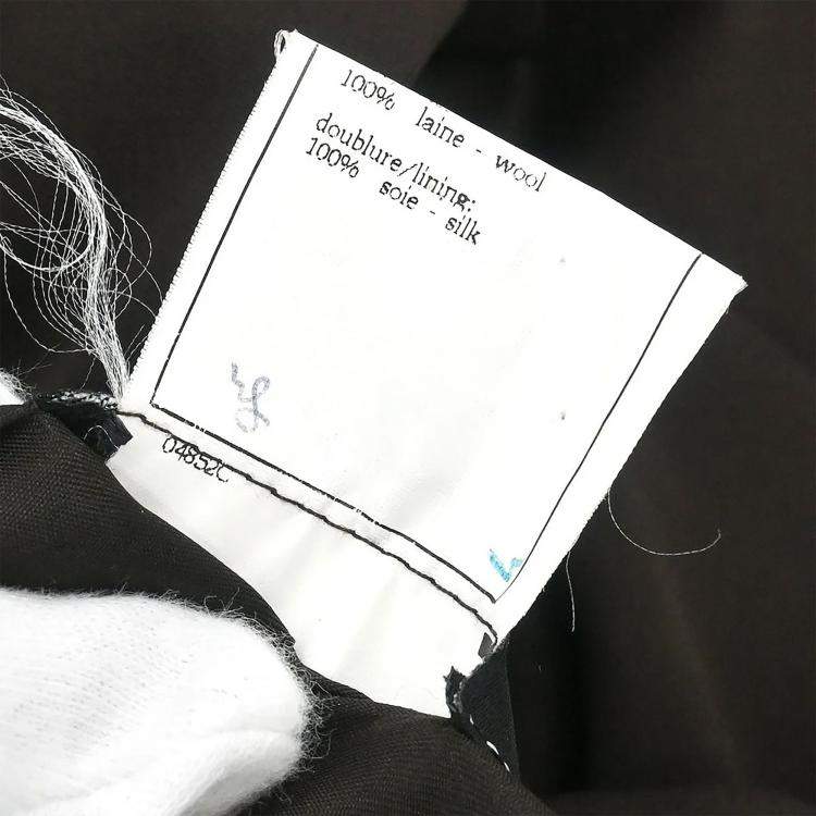 Pre Owned Chanel Single Breasted Jacket Brown 96A Size M