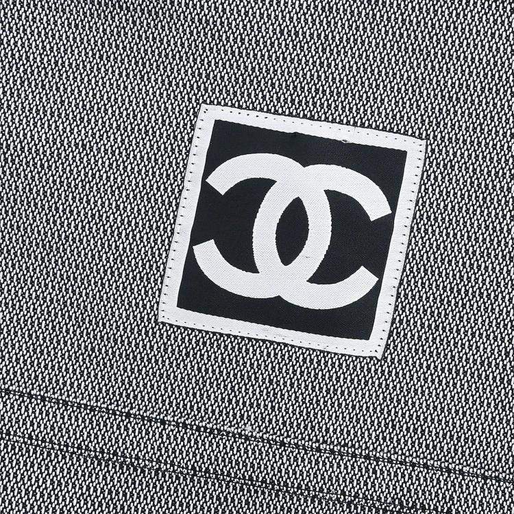 Pre Owned Chanel Single Breasted Jacket Sport Line Jacket Gray #36