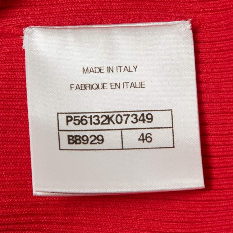 Pre Owned Chanel Pink Stretch Knit Tank Top XL