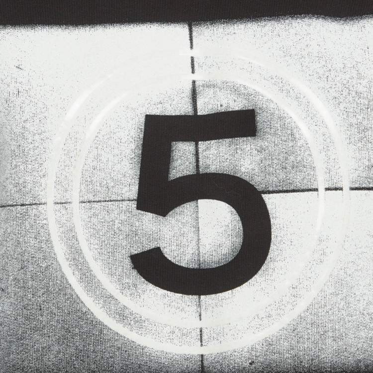 Pre Owned Chanel Black Graphic Print Jersey Tank Top M