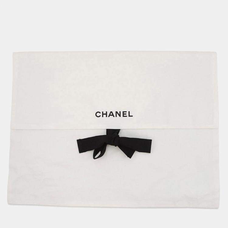 Pre Owned Chanel Pullover Polo Shirt Size 40 White/Navy/Brown Cotton 87% Viscose 8% Polyamide 4% Polyurethane 1%