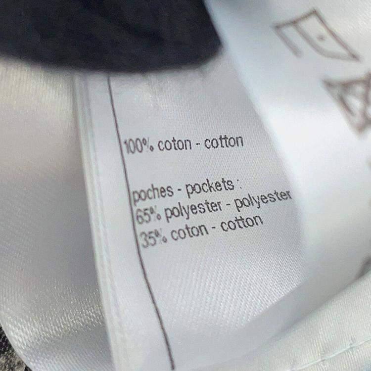 Pre Owned Chanel Denim Print Washed Denim Size 36 Blue Cotton 100%