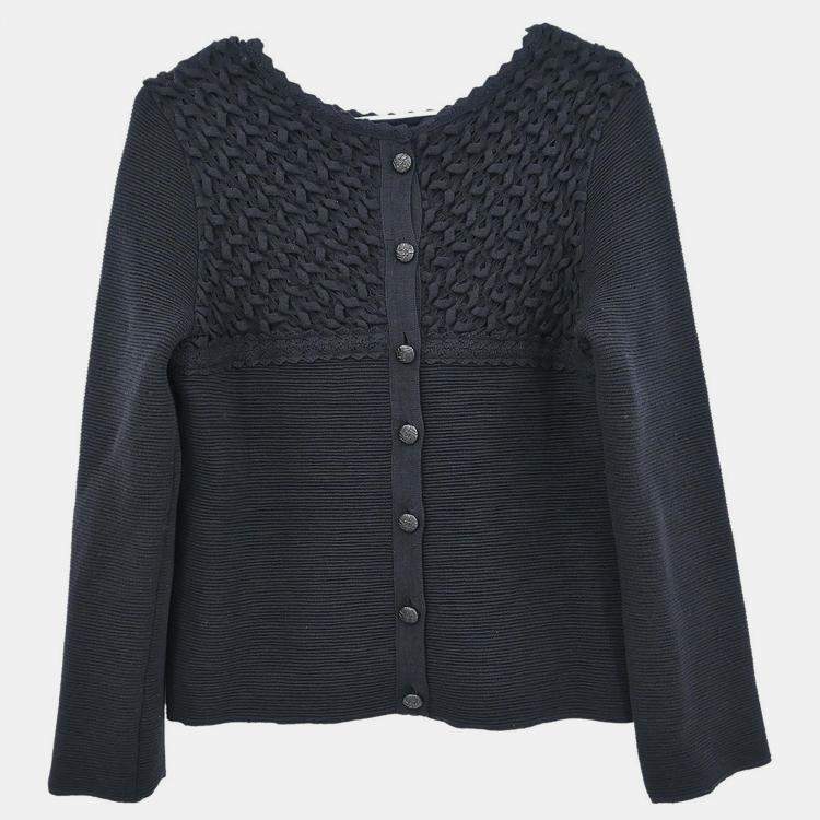 Pre Owned Chanel Cardigan Black #38