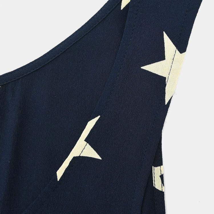 Pre Owned Chanel Sleeveless Top Navy Size S