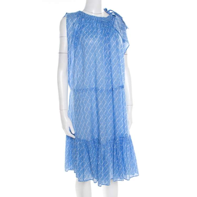 Chanel  Pink  Blue Cashmere Knit Dress  VSP Consignment
