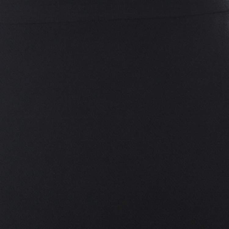 Pre Owned Chanel Black Wool Wrap Overlay Skirt L