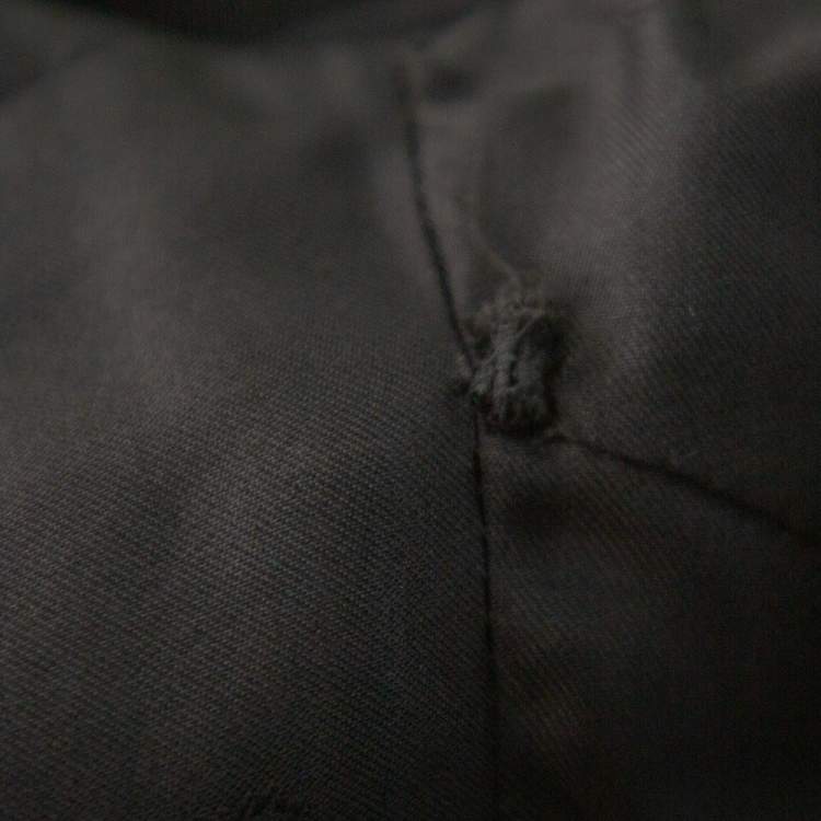 Pre Owned Chanel Black Wool Paneled Sleeveless Maxi Dress M