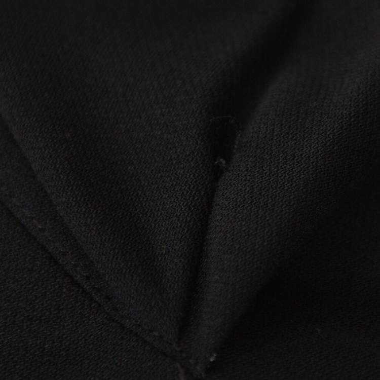 Pre Owned Chanel Black Wool Paneled Sleeveless Maxi Dress M