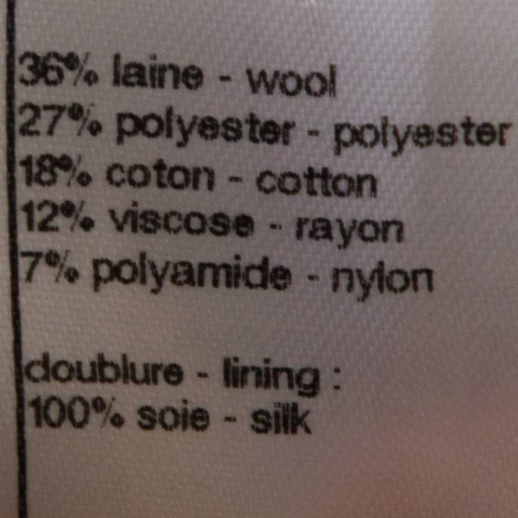 مملوكة مسبقًا Chanel Black Tweed A Line Skirt M