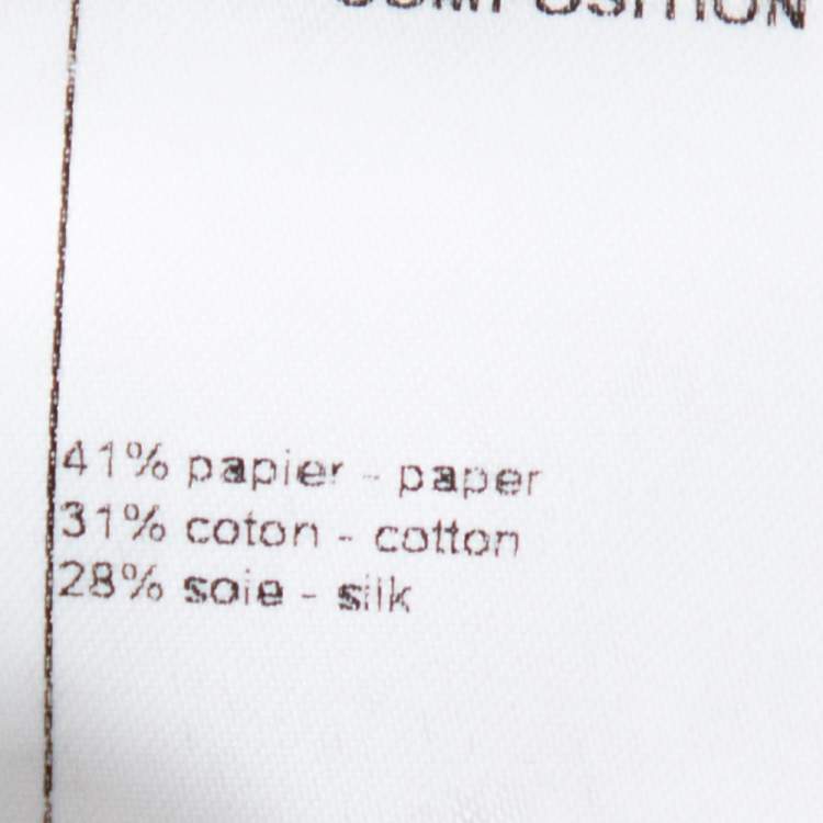 Pre Owned Chanel Blue Cotton Blend Striped Sleeveless Top M